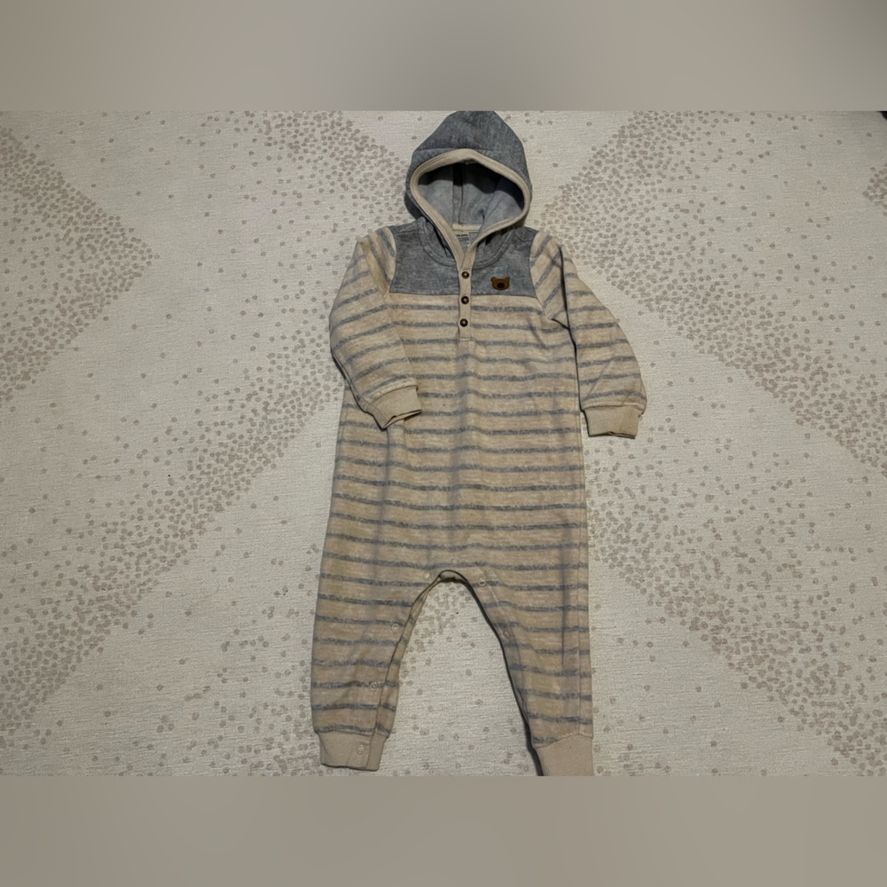 Hooded Fleece Romper